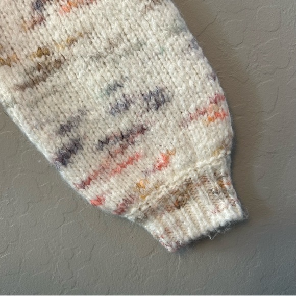 ⭐️Jessica Simpson white multicolor turtleneck knit sweater size XS - Picture 10 of 16